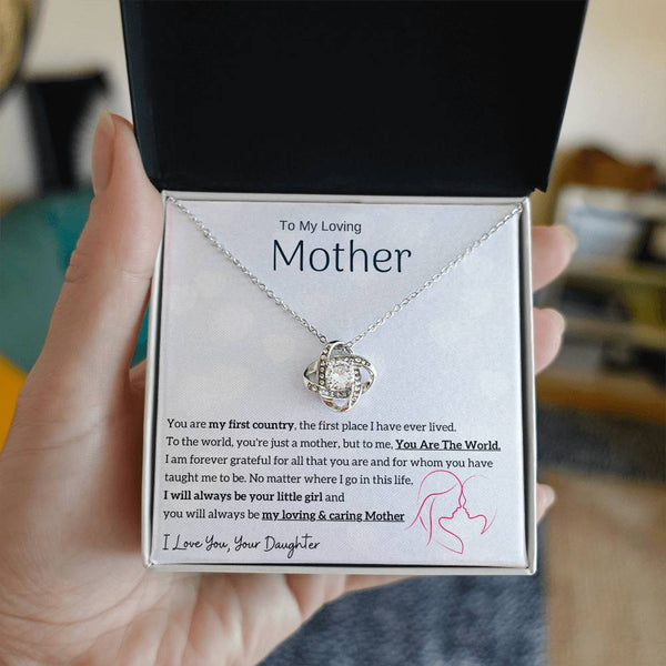 To My Loving Mother - You are my sunshine, I will always be your little girl (Almost Gone) - Love Knot