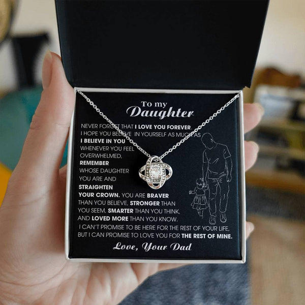 [ Almost sold out ] To My Daughter, Never Forget That I Love You Forever (Love knot)