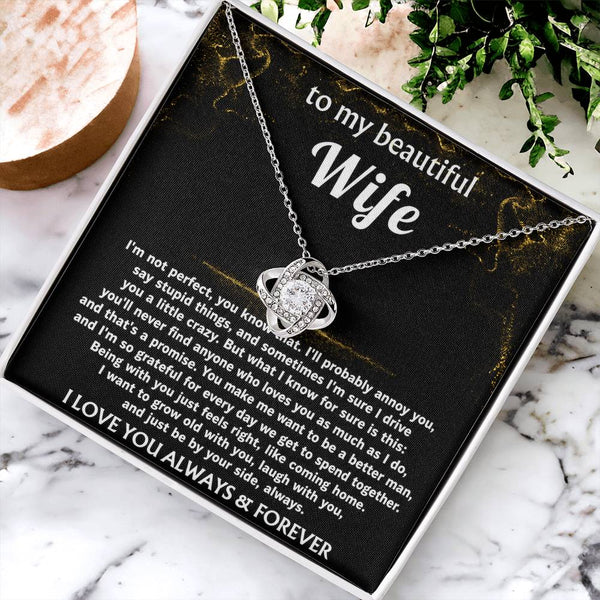 To My Wife, I'll love you always, that's a promise.