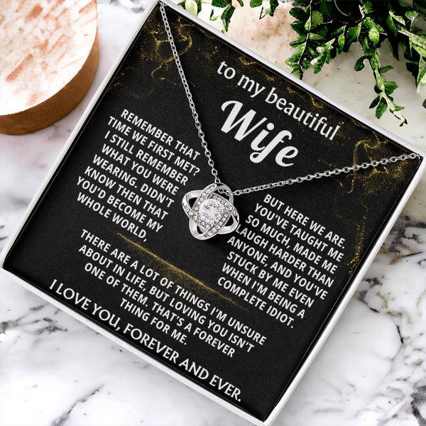 To My Wife, You are my whole world, forever.