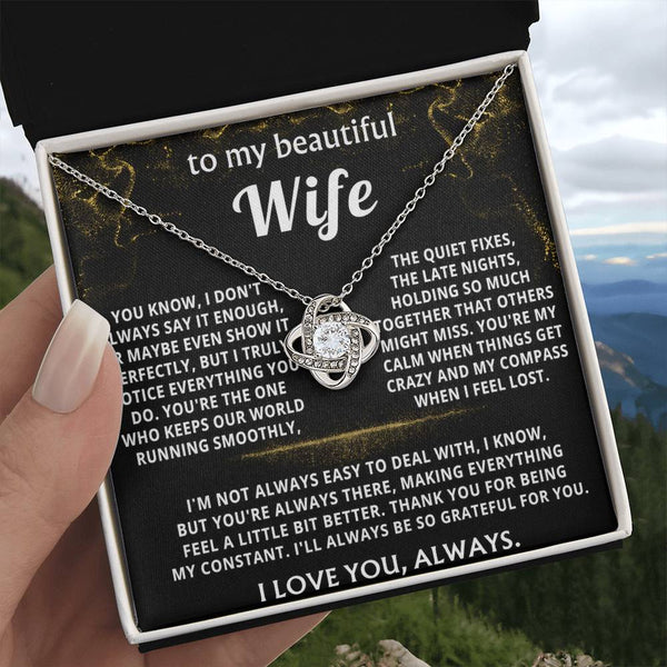 To My Wife, You are my steady calm and compass.