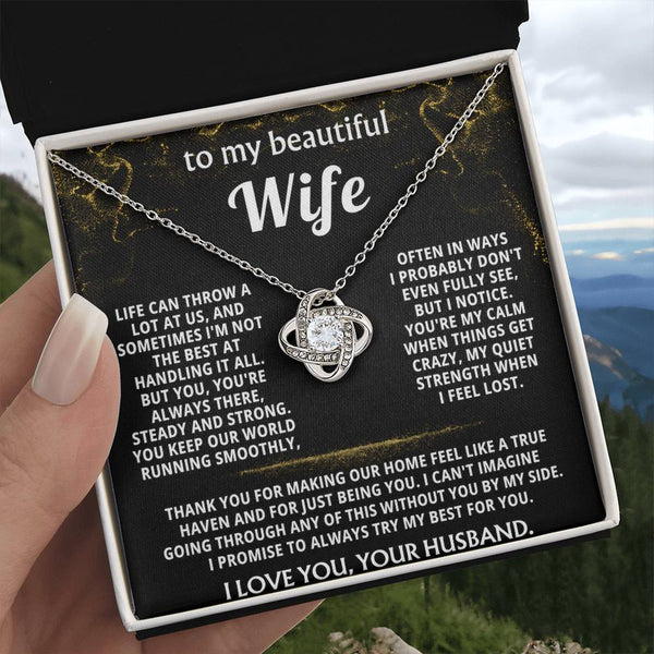 To My Wife, You are my calm and steady strength.