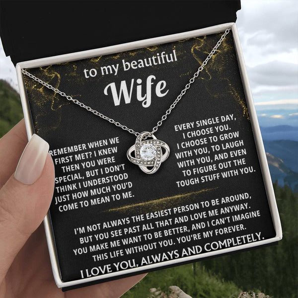 To My Wife, I choose you, always and forever.