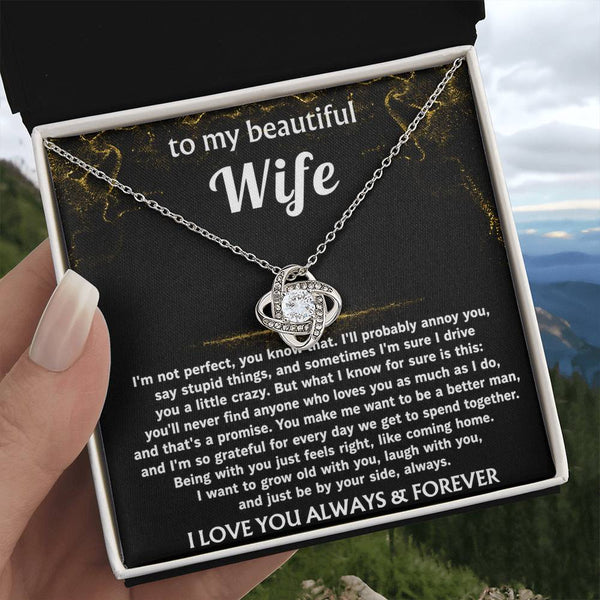 To My Wife, I'll love you always, that's a promise.