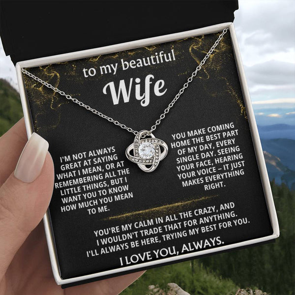 To My Wife, You make coming home the best part.