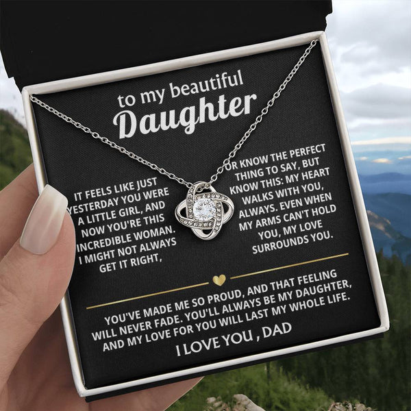 To My Beautiful Daughter, My heart walks with you, always. — [Lux] - Love Knot