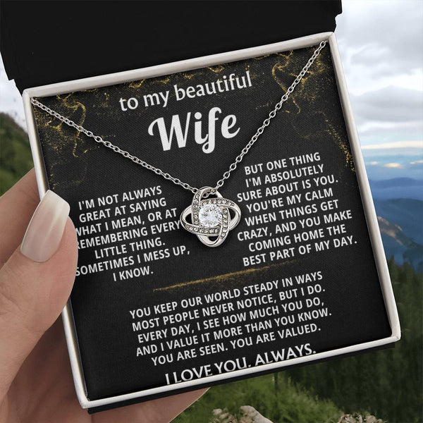 To My Wife, You make coming home the best part of my day.
