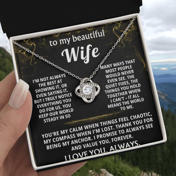 To My Wife, You are my calm and my anchor.