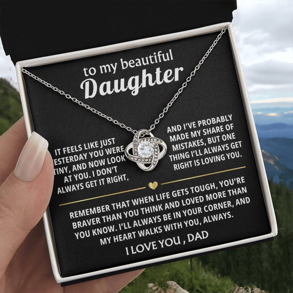 To My Beautiful Daughter, My heart walks with you, always. — [Lux] - Love Knot