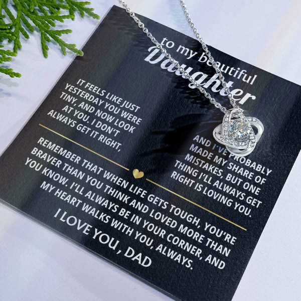 To My Beautiful Daughter, My heart walks with you, always. — [Lux] - Love Knot