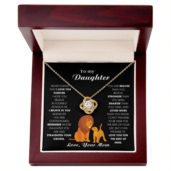 [ Few left only ] To My Daughter From Mom, Never Forget That I Love You Forever (Love knot)