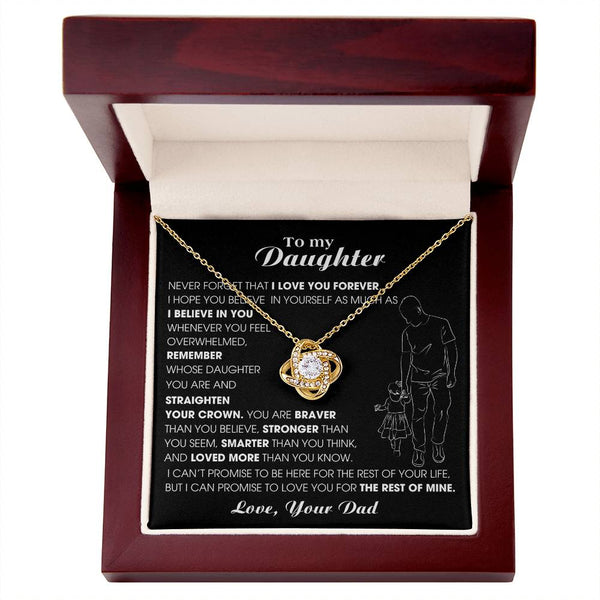 [ Almost sold out ] To My Daughter, Never Forget That I Love You Forever (Love knot)