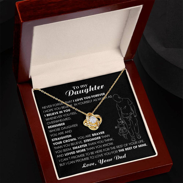 [ Almost sold out ] To My Daughter, Never Forget That I Love You Forever (Love knot)