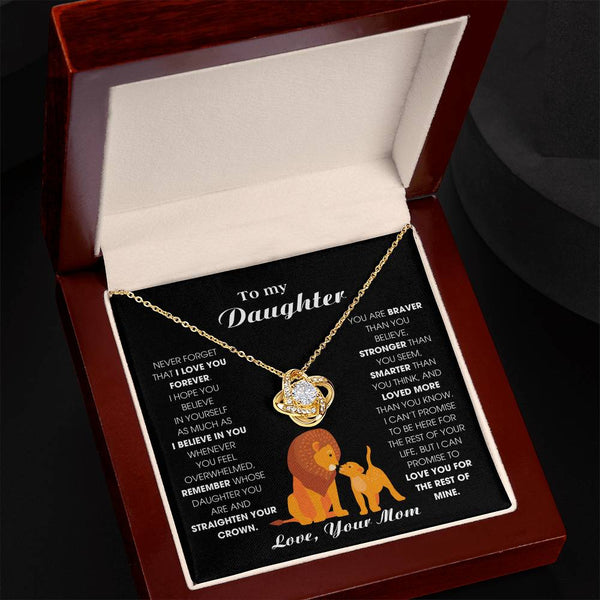 [ Few left only ] To My Daughter From Mom, Never Forget That I Love You Forever (Love knot)