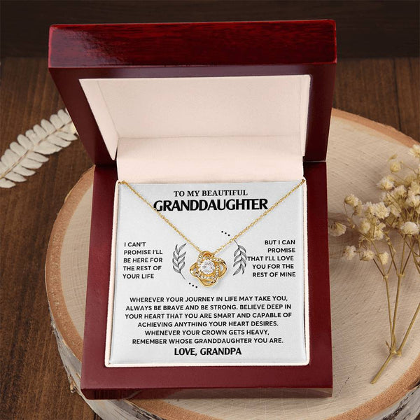 Granddaughter Gift Unusual Gift , Granddaughter Gifts, To My Granddaughter Necklace, Granddaughter Jewelry Gift, Love Knot