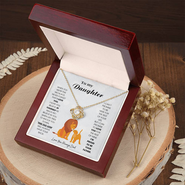 To My Daughter - When you wear this necklace, never forget that I LOVE YOU
