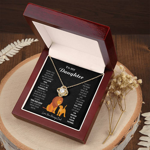 To My Daughter - When you wear this necklace, never forget that I LOVE YOU [ Gift From Dad ]