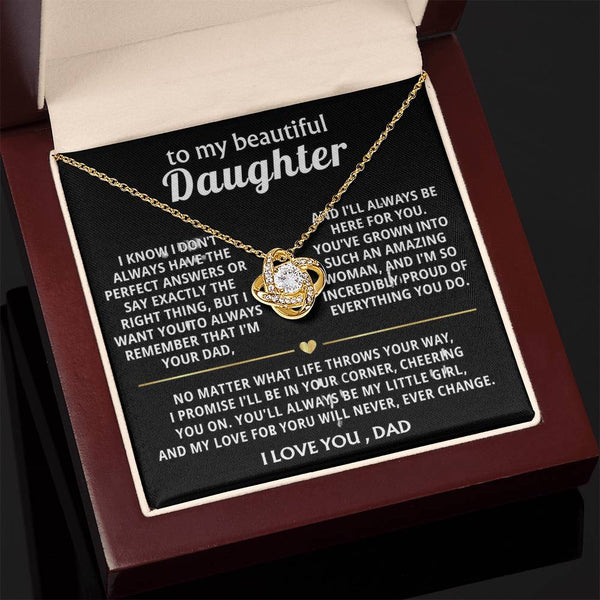 To My Beautiful Daughter, I'm always here for you, my amazing girl.
