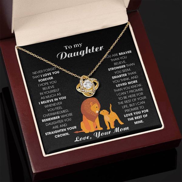 [ Few left only ] To My Daughter From Mom, Never Forget That I Love You Forever (Love knot)