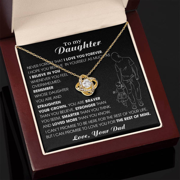 [ Almost sold out ] To My Daughter, Never Forget That I Love You Forever (Love knot)