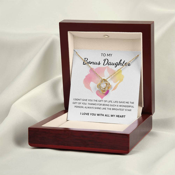 Bonus Daughter Gift, Daughter in Law Gift, Birthday Gift Daugther in Law, Top Gift for Girls , Love Knot