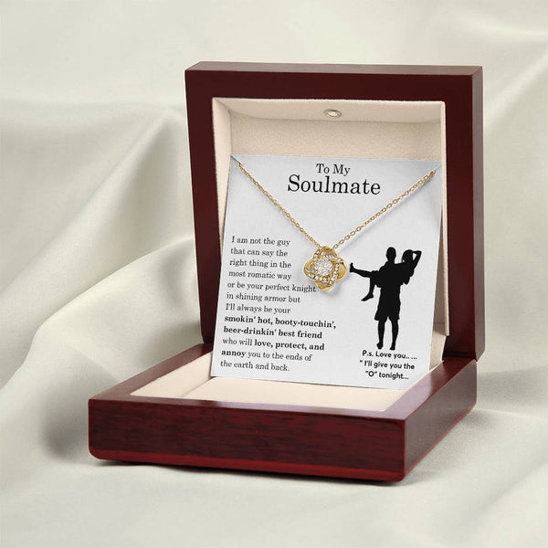 To My Beautiful Soulmate ,  Gift For Soulmate , Gift For Wife,  Forever Love Necklace, Top Gift for Women, Funny card