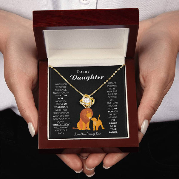 To My Daughter - When you wear this necklace, never forget that I LOVE YOU [ Gift From Dad ]