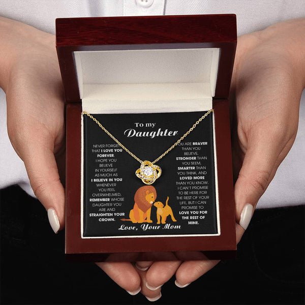 [ Few left only ] To My Daughter From Mom, Never Forget That I Love You Forever (Love knot)