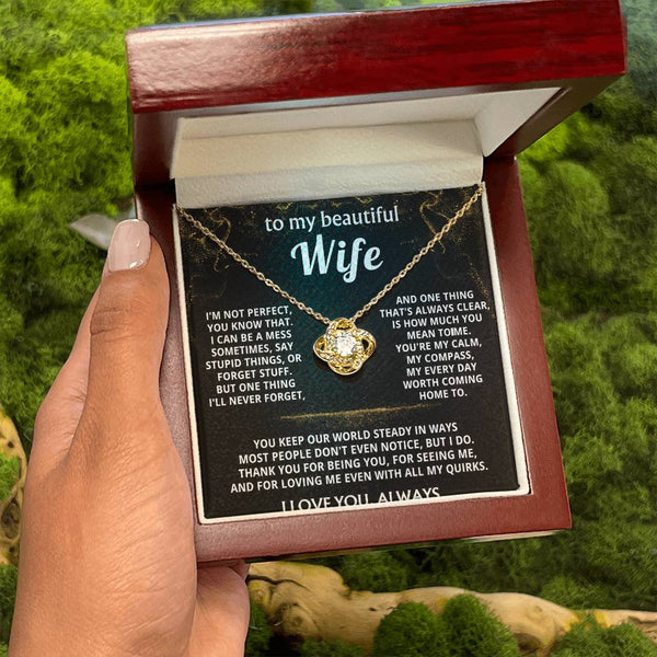 To My Wife, You mean the world to me.
