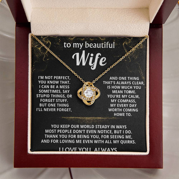 To My Wife, You mean the world to me.