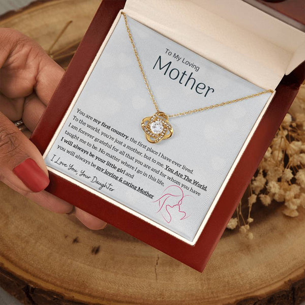 To My Loving Mother - You are my sunshine, I will always be your little girl (Almost Gone) - Love Knot