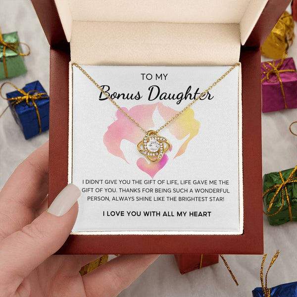Bonus Daughter Gift, Daughter in Law Gift, Birthday Gift Daugther in Law, Top Gift for Girls , Love Knot