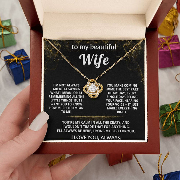To My Wife, You make coming home the best part.