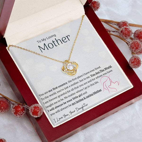 To My Loving Mother - You are my sunshine, I will always be your little girl (Almost Gone) - Love Knot