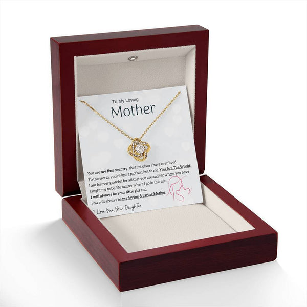 To My Loving Mother - You are my sunshine, I will always be your little girl (Almost Gone) - Love Knot