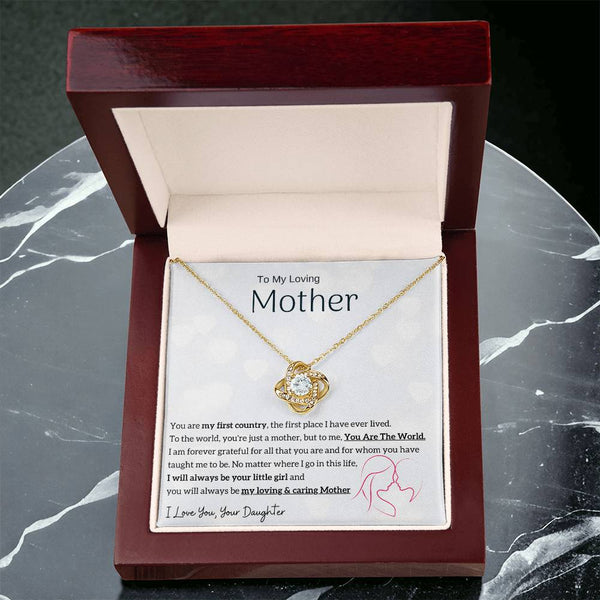 To My Loving Mother - You are my sunshine, I will always be your little girl (Almost Gone) - Love Knot