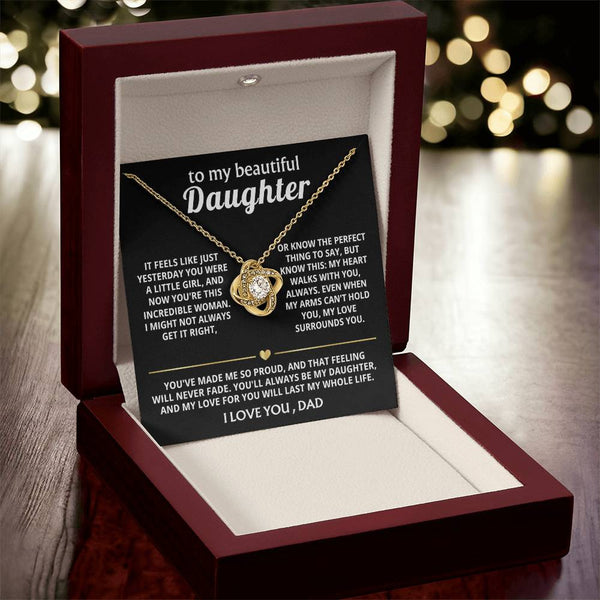 To My Beautiful Daughter, My heart walks with you, always. — [Lux] - Love Knot