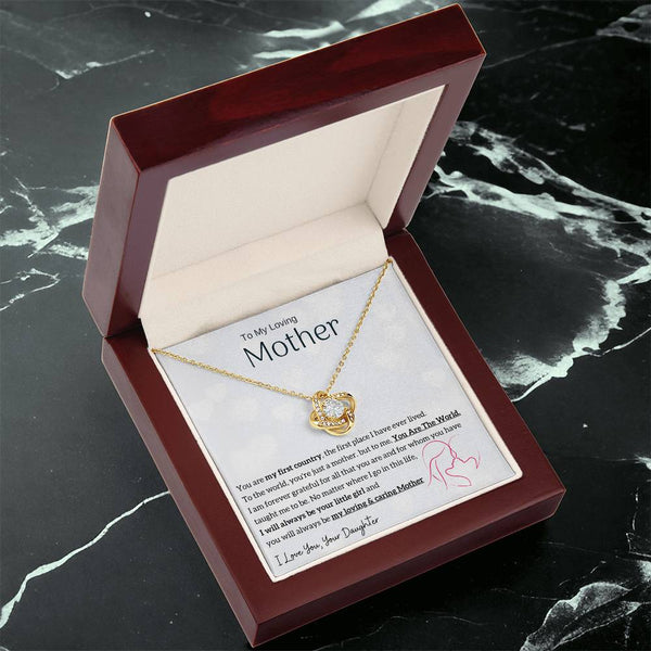 To My Loving Mother - You are my sunshine, I will always be your little girl (Almost Gone) - Love Knot