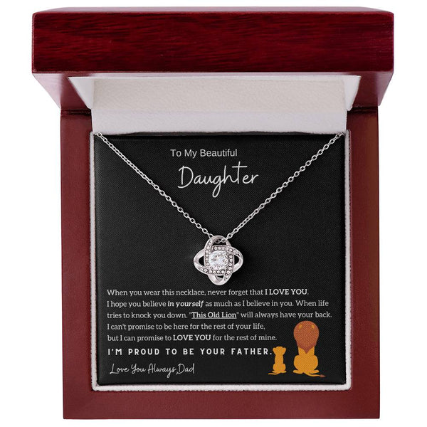(Almost Sold Out) To My Beautiful Daughter, I'm Proud To Be Your Father - Love Knot