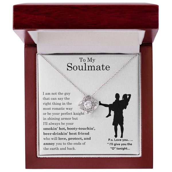 To My Beautiful Soulmate ,  Gift For Soulmate , Gift For Wife,  Forever Love Necklace, Top Gift for Women, Funny card