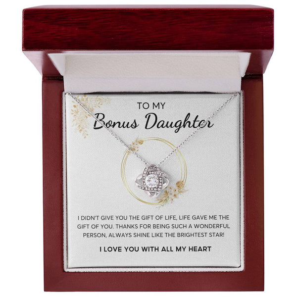 Bonus Daughter Present , Daughter in Law Gift, Bonus Daughter Jewelry , Heart Shape ,Gift