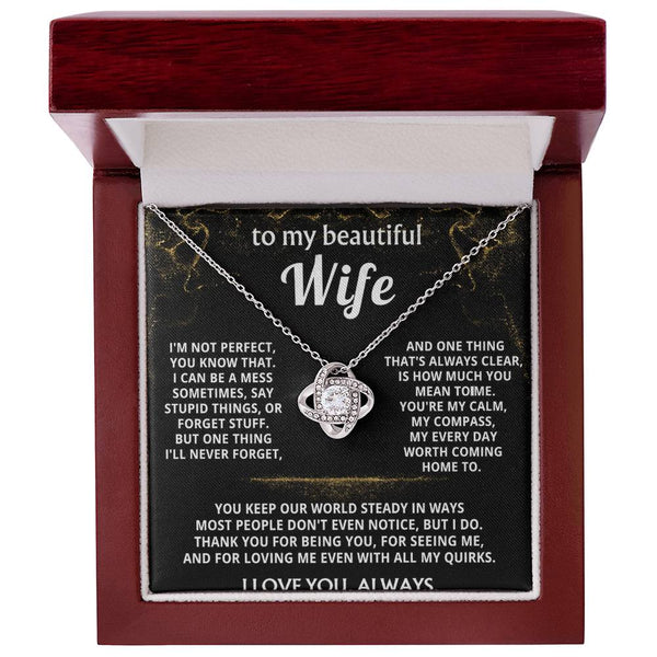 To My Wife, You mean the world to me.