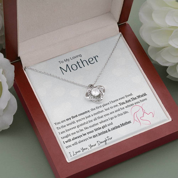 To My Loving Mother - You are my sunshine, I will always be your little girl (Almost Gone) - Love Knot
