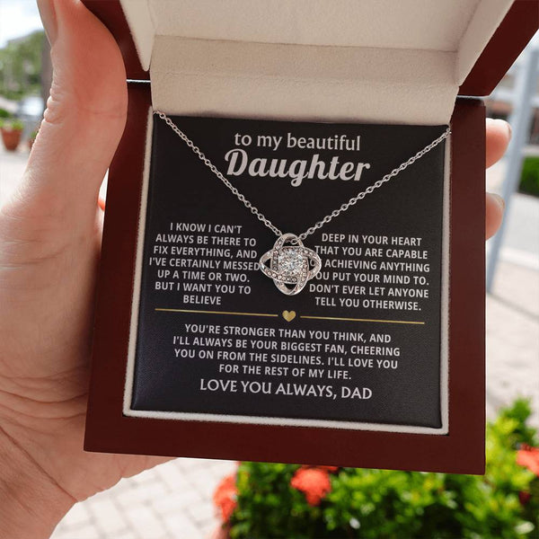 To My Beautiful Daughter, I'll always be your biggest fan.