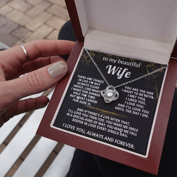 To My Wife, I'll love you always and forever.