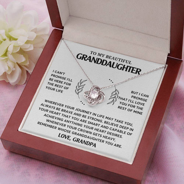 Granddaughter Gift Unusual Gift , Granddaughter Gifts, To My Granddaughter Necklace, Granddaughter Jewelry Gift, Love Knot