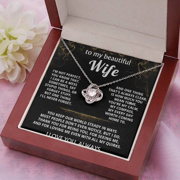To My Wife, You mean the world to me.