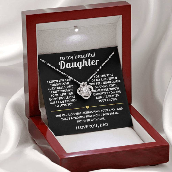 To My Beautiful Daughter, I'll always have your back.