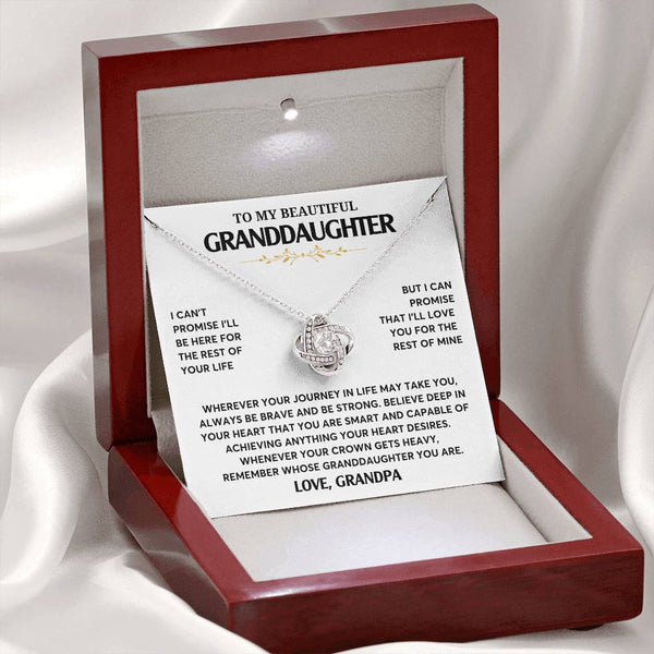 Granddaughter Gift Unusual Gift, Gifts For Granddaughter, To My Granddaughter Necklace, Girls Necklace, Love Knot
