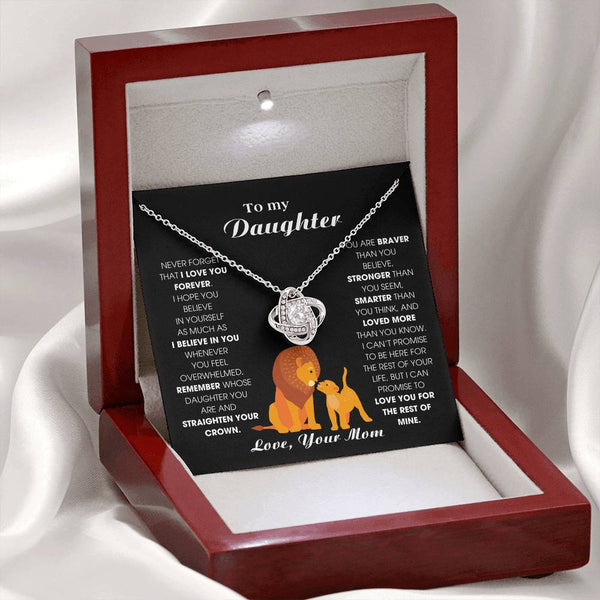 [ Few left only ] To My Daughter From Mom, Never Forget That I Love You Forever (Love knot)